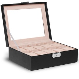 Coffret pour montres avec serrure – boîtier rangement 10 montres – CAPACITÉ AU CHOIX Coffret pour montres avec serrure – boîtier rangement 10 montres – CAPACITÉ AU CHOIX