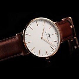 Daniel-Wellington-0106DW-St-Andrews-Montre-Mixte-Quartz-Analogique-Cadran-Rose-Bracelet-Cuir-Marron-0-2