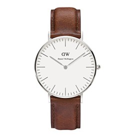 Daniel Wellington – 0607DW – St Mawes – Montre Mixte – Quartz Analogique – Cadran Argent – Bracelet Cuir Marron Daniel Wellington – 0607DW – St Mawes – Montre Mixte – Quartz Analogique – Cadran Argent – Bracelet Cuir Marron 2