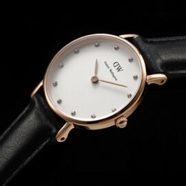 Daniel-Wellington-0901DW-Classy-Sheffield-Montre-Femme-Quartz-Analogique-Cadran-Rose-Bracelet-Cuir-Noir-0-3