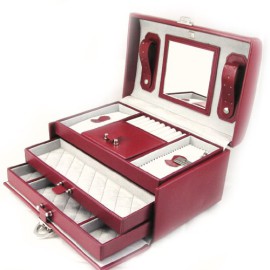 Davidts-F7821-Coffret--Bijoux-Cuir-Michelange-Rouge-0