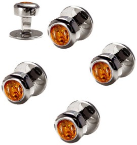 Denison Boston – Boutons de col – Métal  – Ambre -DS32AMB Denison Boston – Boutons de col – Métal  – Ambre -DS32AMB 2