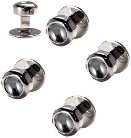 Denison Boston – Boutons de col – Métal  – Hématite -DS32HEM Denison Boston – Boutons de col – Métal  – Hématite -DS32HEM 2