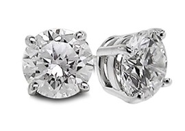 Diamond Studs Forever – Clous d’oreille en or blanc 14 carats – diamant 1/4 carat – G-H/VS2-SI1 Diamond Studs Forever – Clous d’oreille en or blanc 14 carats – diamant 1/4 carat – G-H/VS2-SI1 2