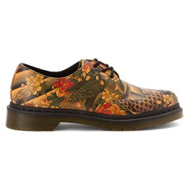 Dr-Martens-1461-Tattoo-Sleeve-TAN-Derbies–lacets-mixte-adulte-0-0