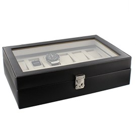 Dulwich Designs – 70603 – Coffret 12 montres – Cuir noir Dulwich Designs – 70603 – Coffret 12 montres – Cuir noir 3