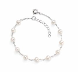 Elements – B4299W – Bracelet Femme – Argent 925/1000 1.42 Gr – Perle d’eau douce Elements – B4299W – Bracelet Femme – Argent 925/1000 1.42 Gr – Perle d’eau douce 2