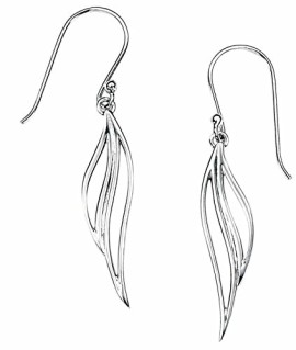 Elements – E3635 – Boucles d’Oreilles Pendantes – Plumes – Femme – Argent 2.52 Gr Elements – E3635 – Boucles d’Oreilles Pendantes – Plumes – Femme – Argent 2.52 Gr 2