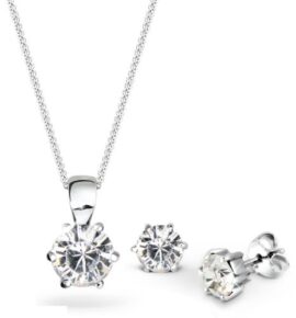 Elli – 09000039_45 – Parure Collier et Boucles d’Oreilles Femme – Cristal Swarovski – Argent 925/1000 Elli – 09000039_45 – Parure Collier et Boucles d’Oreilles Femme – Cristal Swarovski – Argent 925/1000 3