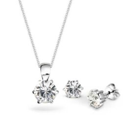 Elli – 09000039_45 – Parure Collier et Boucles d’Oreilles Femme – Cristal Swarovski – Argent 925/1000 Elli – 09000039_45 – Parure Collier et Boucles d’Oreilles Femme – Cristal Swarovski – Argent 925/1000