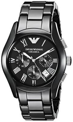 Emporio-Armani-AR1400-Montre-Homme-Quartz-Chronographe-Bracelet-Cramique-Noir-0