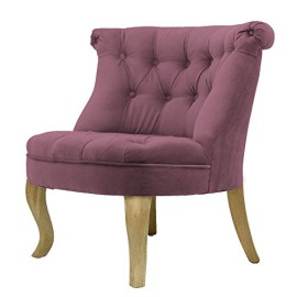 Fauteuil crapaud capitonné velours rose Trianon Fauteuil crapaud capitonné velours rose Trianon 6