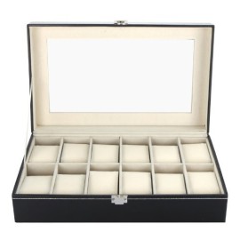 Flissy Coffret à montres pour 12 montres Simili cuir Flissy Coffret à montres pour 12 montres Simili cuir