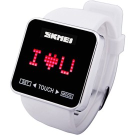 Foxnovo SKMEI 0950 étanche tactile écran garçons filles Casual LED Digital poignet Watch(White) Foxnovo SKMEI 0950 étanche tactile écran garçons filles Casual LED Digital poignet Watch(White)