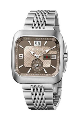 Gucci-Homme-Montre-Ya131301-Analogique-Acier-Inoxydablebrassard-Quartz-0