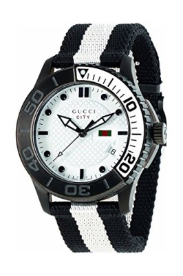 Gucci-Homme-YA126243-Gucci-Timeless-Blanc-Diamant-Pattern-Cadran-Montre-0