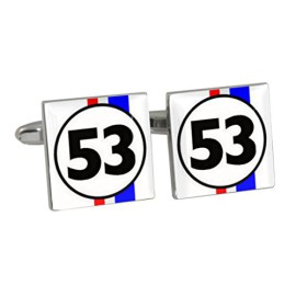 Herbie nombre 53 Boutons de manchette Herbie nombre 53 Boutons de manchette 2