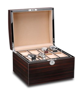 Hermann Jäckle J16B-MK Heidelberg Coffret de rangement pour 16 montres Ébène de Macassar Hermann Jäckle J16B-MK Heidelberg Coffret de rangement pour 16 montres Ébène de Macassar 4