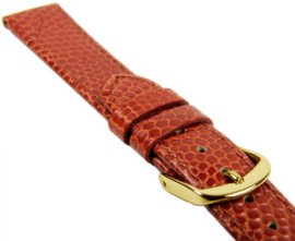 Herzog-Lizard-en-relief-Bracelet-de-Montre-veaucuir-Band-Perlkupfer-20553G-Largeur-du-bracelet14mm-0-0