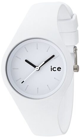 ICE-Watch – ICE Ola – White  –  Black – Small – Montre Mixte Quartz Analogique – Cadran Blanc – Bracelet Silicone Blanc – ICE.WE.S.S.14 ICE-Watch – ICE Ola – White  –  Black – Small – Montre Mixte Quartz Analogique – Cadran Blanc – Bracelet Silicone Blanc – ICE.WE.S.S.14