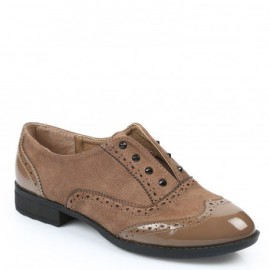 Ideal-Shoes-Derbies-bi-matire-et-cloutes-Minon-0-2