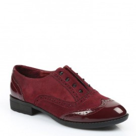 Ideal-Shoes-Derbies-bi-matire-et-cloutes-Minon-0