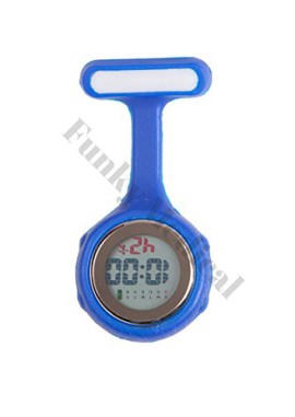 Infirmière numérique Silicone Fob Watch – Bleu Infirmière numérique Silicone Fob Watch – Bleu