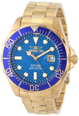 Invicta-14357-Montre-Homme-Quartz-Analogique-Bracelet-Acier-Inoxydable-Dor-0