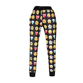 Janecrafts-Mode-col-rond-Emoji-Imprim–manches-longues-Hauts-Dcontracte-taille-coulisse-drle-Imprim-Sport-pantalon-de-jogging-hauts-et-bas-Survtements-Romper-0-3