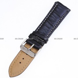 KS-Bracelet-de-Montre-Officiel-22mm-Bracelet-Cuir-Noir-Watchbands-WTL023-0-1