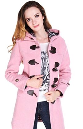 Keral Femme Manteau Duffle Coat Manche Long Blouson à Capuche Bouton Interrupteurs Cardigan Trench Avec triplure Keral Femme Manteau Duffle Coat Manche Long Blouson à Capuche Bouton Interrupteurs Cardigan Trench Avec triplure