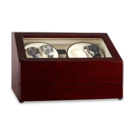 Klarstein – Coffret remontoir pour 10 montres – boite a montres/presentoir avec vitrine et moteur (differents modes de mouvement, finitions de qualite) – bois Klarstein – Coffret remontoir pour 10 montres – boite a montres/presentoir avec vitrine et moteur (differents modes de mouvement, finitions de qualite) – bois 2