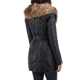 La-Modeuse-Manteau-mi-long-aspect-cuir-noir-0-0