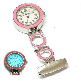 La-Olivia-Collection-TOC03-Montre-Infirmire-Rose-avec-Lumire-de-Fond-0-0