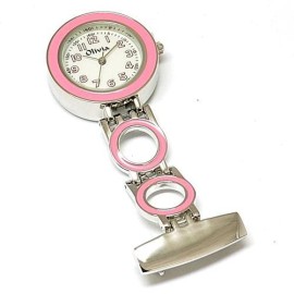 La-Olivia-Collection-TOC03-Montre-Infirmire-Rose-avec-Lumire-de-Fond-0