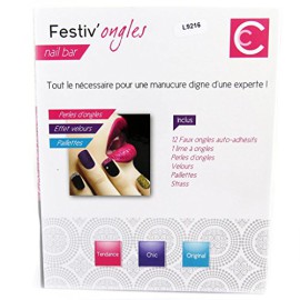 Les Trésors De Lily [L9216] – Coffret bar à ongles ‘Festiv’Ongles’ argenté rose violet noir Les Trésors De Lily [L9216] – Coffret bar à ongles ‘Festiv’Ongles’ argenté rose violet noir 4