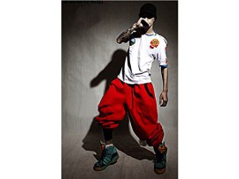 MAKIYO Casual Pantalons HIP-HOP Danse Jogging Pantalon de Sport pour les amateurs de Jazz Hip-Hop MAKIYO Casual Pantalons HIP-HOP Danse Jogging Pantalon de Sport pour les amateurs de Jazz Hip-Hop 3