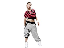 MAKIYO Casual Pantalons HIP-HOP Danse Jogging Pantalon de Sport pour les amateurs de Jazz Hip-Hop MAKIYO Casual Pantalons HIP-HOP Danse Jogging Pantalon de Sport pour les amateurs de Jazz Hip-Hop 2