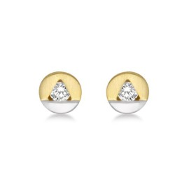 Miore-MM9012ZE-Boucles-dOreilles-Femme-Or-bicolore-3751000-9-carats-11-gr-Oxyde-de-Zirconium-0-0