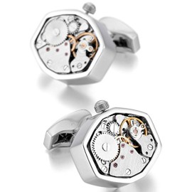 MunkiMix 2 Pièce Plaqué Rhodium Boutons De Manchette Argent Fonctionnement Mouvements De Montres En De Travail État Chemise Mariage Business 1 Paire Série Unique Homme MunkiMix 2 Pièce Plaqué Rhodium Boutons De Manchette Argent Fonctionnement Mouvements De Montres En De Travail État Chemise Mariage Business 1 Paire Série Unique Homme 3