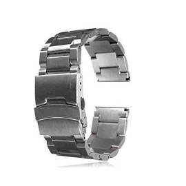 Pixnor 22mm Bracelet en acier inoxydable Watch Band montre bracelet avec boucle déployante Pixnor 22mm Bracelet en acier inoxydable Watch Band montre bracelet avec boucle déployante 3