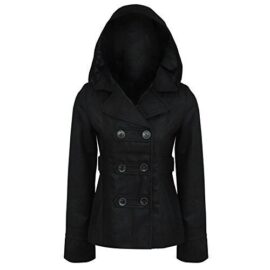 Nouvelle âme Brave femme Fleece Hooded Jacket hiver laine duffle-coat Toggle Button Nouvelle âme Brave femme Fleece Hooded Jacket hiver laine duffle-coat Toggle Button