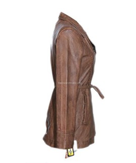 Olivia-Tan-cire-pour-femme-en-cuir-dagneau-Smart-Manteau-Trench-Casual-Veste-0-3