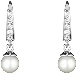 Or Prestige – Boucles d’Oreilles – Or blanc 9 cts – Oxyde de Zirconium – Perle d’eau douce – EPWG Or Prestige – Boucles d’Oreilles – Or blanc 9 cts – Oxyde de Zirconium – Perle d’eau douce – EPWG 2