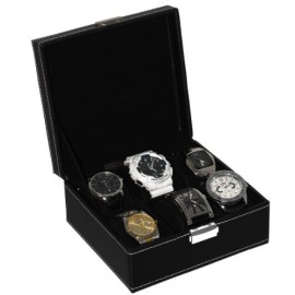 Oramics boîte de design noir et coffret de rangement idéal pour 6 montres haut de gamme-design intemporel-finitions de qualité Oramics boîte de design noir et coffret de rangement idéal pour 6 montres haut de gamme-design intemporel-finitions de qualité 2