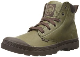 Palladium PAMPA HI CUFF LEA~OLIVE DRAB/CHOCOLATE~M, Bottines avec doublure intérieure homme Palladium PAMPA HI CUFF LEA~OLIVE DRAB/CHOCOLATE~M, Bottines avec doublure intérieure homme 2