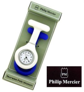 Philip Mercier Montre infirmière Quartz Bleu Blanc Philip Mercier Montre infirmière Quartz Bleu Blanc 2