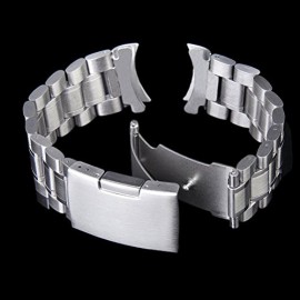 Pixnor 20mm inox solides liens Bracelet Watch Band sangle incurvée fin avec 4pcs Watch Pins Spring Bars Pixnor 20mm inox solides liens Bracelet Watch Band sangle incurvée fin avec 4pcs Watch Pins Spring Bars 3