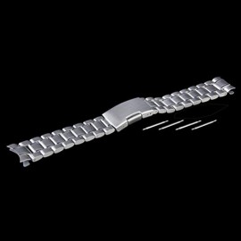 Pixnor 20mm inox solides liens Bracelet Watch Band sangle incurvée fin avec 4pcs Watch Pins Spring Bars Pixnor 20mm inox solides liens Bracelet Watch Band sangle incurvée fin avec 4pcs Watch Pins Spring Bars 5