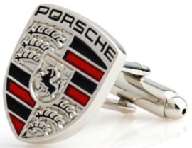 Porsche Boutons de manchette plaqué argent Porsche Boutons de manchette plaqué argent 2